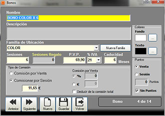 Manager Bonos Peluqueria y Estética